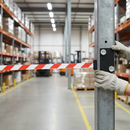 Dark Gray Premium Magnetic Wall Receiving Clip for Belt Barriers