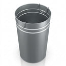 56 litre circular galvanised steel bin liner with handles (view 2)