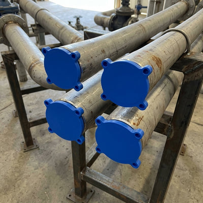 2½" Class 300/600 Flange Stud Hole Insert - Blue LDPE