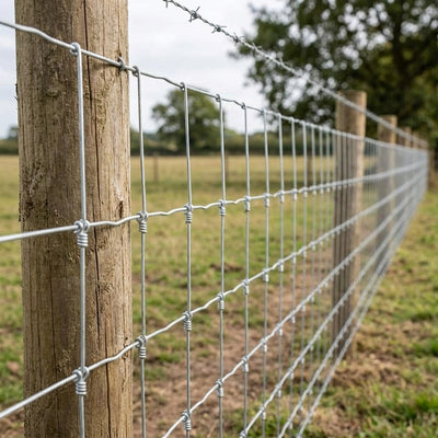 Hinge Joint Low Net Fencing Wire 100m Galvanised