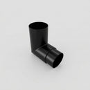 Flush Joint Aluminium Downpipe Bends 63mm Diameter — RAL 9005 / 92.5 Deg