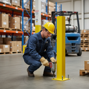 Rosy Brown Heavy Duty Impact Protection Railing System - 1000mm Bollard