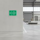 Gray Premium Fire Safety Sign - Fire Assembly Point with Icon