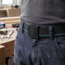 Lightweight Elastic Work Belt with Adjustable Buckle - Black