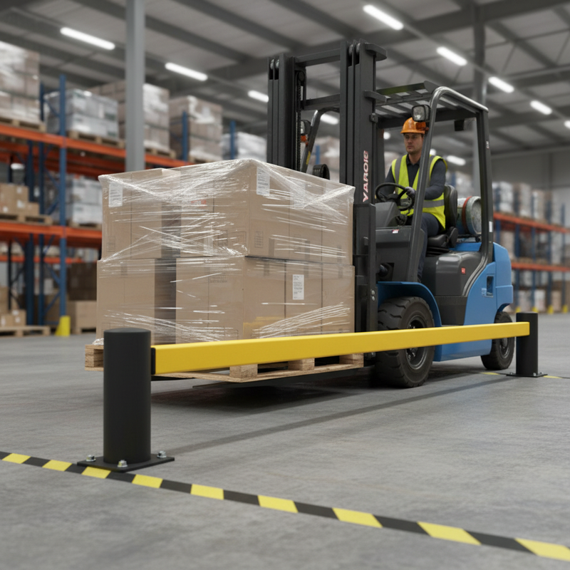 Slate Gray Premium Flex Impact Protection Railing System - Lateral Rail for End & Centre Posts