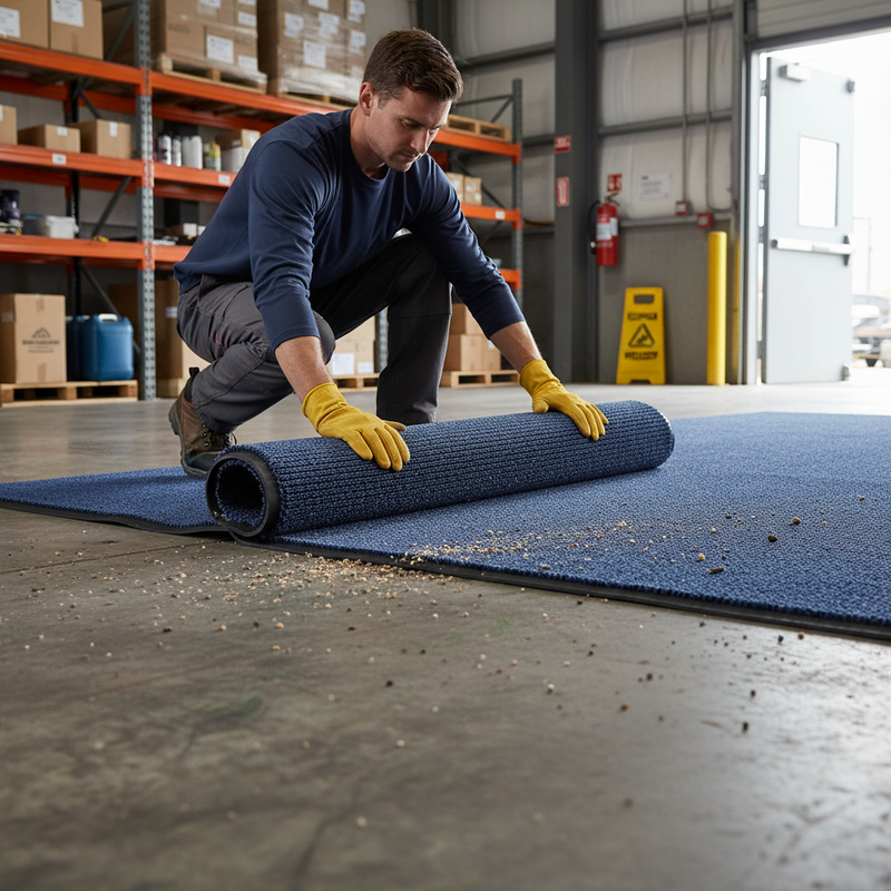 Dim Gray Heavy Duty Scraper Mat - Professional Grade for High Traffic Areas