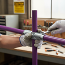 White Smoke Professional Mid Cross Key Clamps for 11-30 Degree Incline - Versatile and Durable Malleable Iron Construction