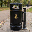 90 litre plastic litter bin Victorian style
