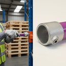 Antique White Professional Double Lug Cup Key Clamp for Durable Tube Connections - Galvanised Malleable Iron Construction