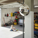 Dark Gray Premium Wall Mountable Observation Mirror with Adjustable Bracket