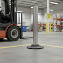 Dark Gray Premium Cylinder Post Base for Traffic Signs and Delineators