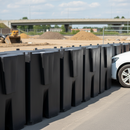 Gray Heavy Duty Water-Filled Rota Block for Temporary Fencing Support