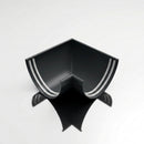 90° Aluminium Gutter Angle 130mm - Marine Grade — RAL 7021