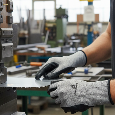 High-Performance Nitrile Coated Gloves - 3 Pairs for Industrial Use
