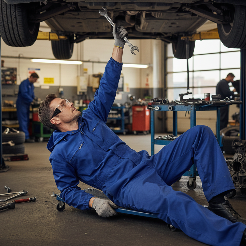 Dark Slate Gray Premium Hooded Boilersuit with Drawcord - Royal Blue