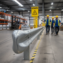 Dim Gray Premium Pedestrian Friendly End Terminal - Galvanised or Yellow for Safety and Visibility