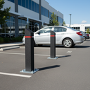 Light Slate Gray Premium Recycled Rubber Bollard with Pyramid or Sloped Head