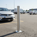 Gray Premium Removable Steel Ground Post - 900mm High Security Solution
