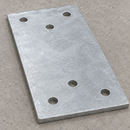 Flat Backing Plate for Dock Buffer 450 x 255 x 15mm Galvanised