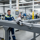 Light Slate Gray Premium Aluminium Coaxis Rail Small 35.5 x 11mm - Easy Installation