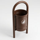40 Litre Steel Litter Bin with Tipping Frame – Ground-Fixed (view 2)
