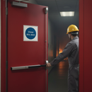 Dark Slate Gray Premium Fire Safety Sign - Close This Door for Safety Compliance