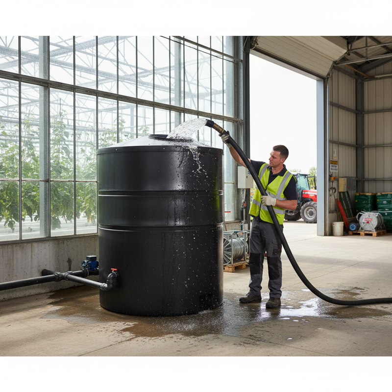 Gray Premium Tall Cylindrical 2000 Litre Bunded Water Tank for Reliable Storage