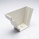 Moulded Ogee Gutter Left Hand Stop End 125 x 100mm — RAL 9010