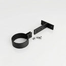 Adjustable Aluminium Pipe Clip 76mm Diameter — Textured Black