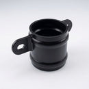 Traditional Downpipe Spare Socket Eared 76mm Diameter — RAL 9005