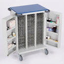 Double Door Unit Dosage Trolley – 69 Tray Capacity, Mild Steel (view 2)