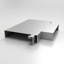 Aluminium Coping T-Junction – Secret Fix Wall Detail — RAL 9006