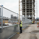 Light Slate Gray Premium Hoarding Mesh Extension Panel for Enhanced Security