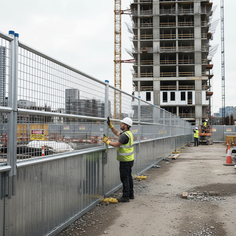 Light Slate Gray Premium Hoarding Mesh Extension Panel for Enhanced Security