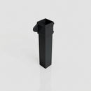 Traditional Aluminium Downpipe Sample — RAL 7021 / 72x72mm