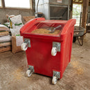 140 Litre Wheeled Feed Bin with Swivel Castors