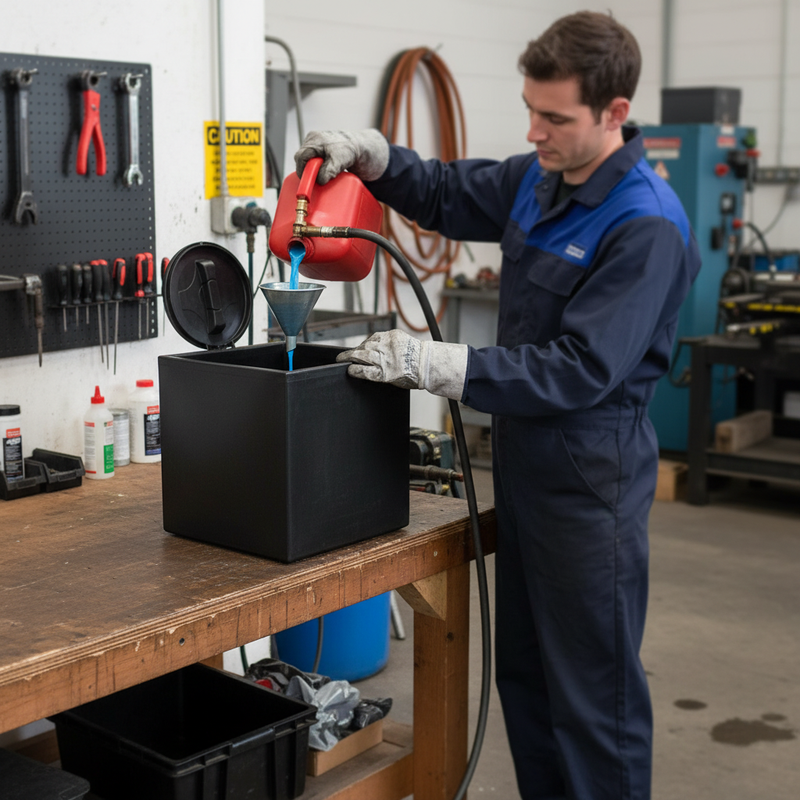Dark Slate Gray Premium 80 Litre Cube Water Tank - No Outlets for Versatile Use