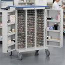 Double Door Unit Dosage Trolley – 69 Tray Capacity, Mild Steel