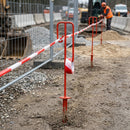 Forged Steel Barrier Tape Stand with Ground Spike