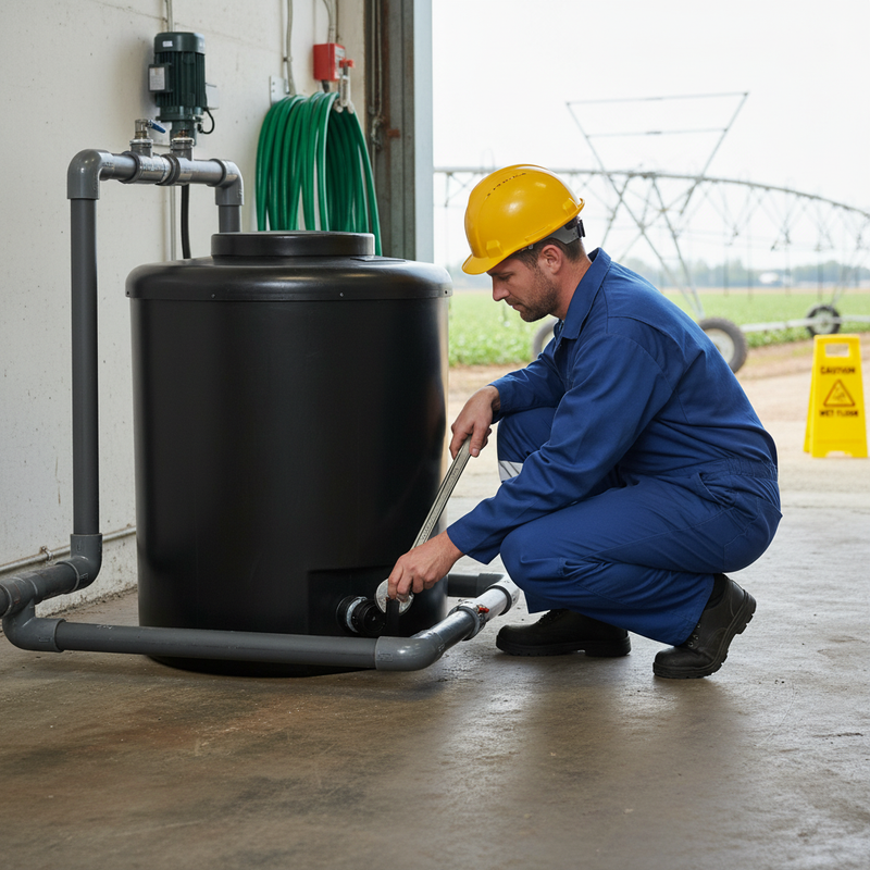 Dark Slate Gray 700 Litre Heavy Duty Bunded Water Tank for Non-Potable Storage