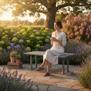 Dark Olive Green Premium Bench 600mm in Robust Durable Steel for Public Spaces