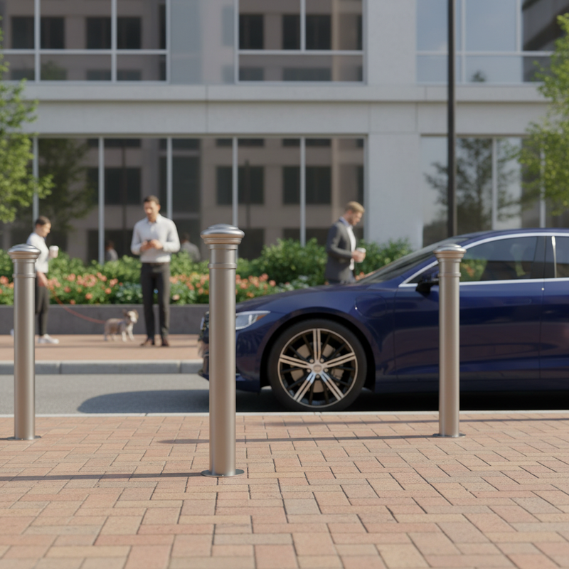 Dim Gray Premium Ornamental Bollard 114mm Diameter - 1000mm Above Ground