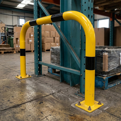 60mm Steel Tube Protection Guard Barrier with Base Plates