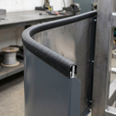 Steel-Reinforced Grip Edge Trim 15x12mm for 6-8mm Panels - 5m PVC