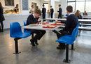 2-Seater Canteen Dining Unit with Polypropylene Seats