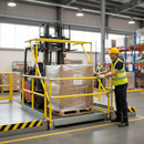 White Smoke Heavy Duty Pallet Gate 1500mm Opening x 1800mm High with Quick Assembly and Customizable Dimensions