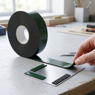 12mm Black Double Sided Foam Tape - 10m