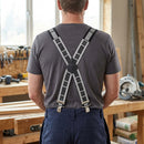 Elasticated Work Braces with Wide Bands - Black/Grey
