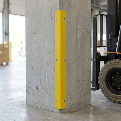 Yellow Aluminium Right-Angle Corner Guard 50x50mm