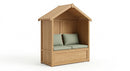 Three Seat Wooden Arbour with Storage Box (view 2)